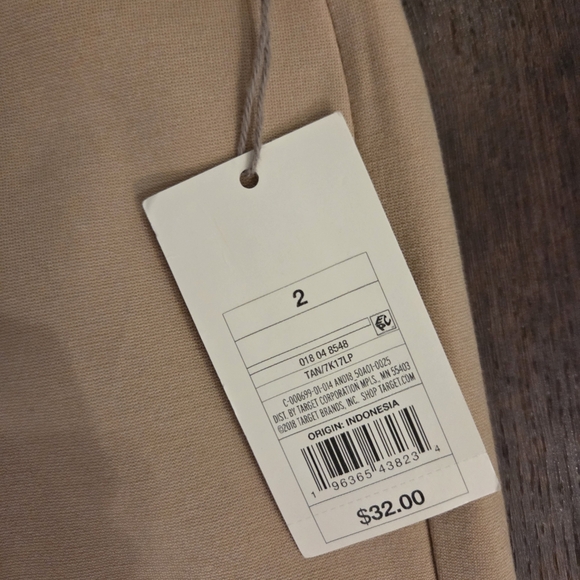 NWT a new day Tan Wide Leg Pants - Picture 3 of 5